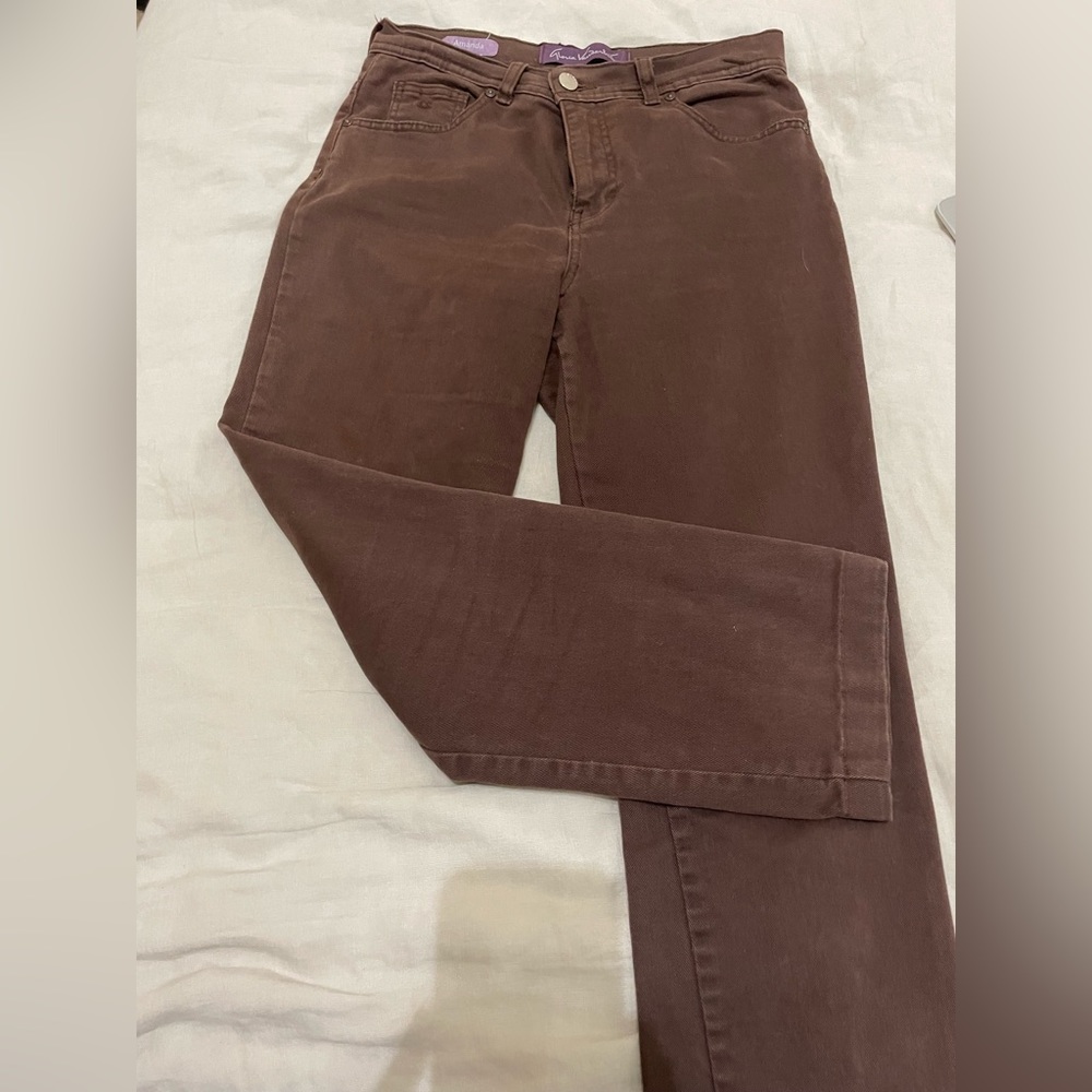Chocolate brown jeans